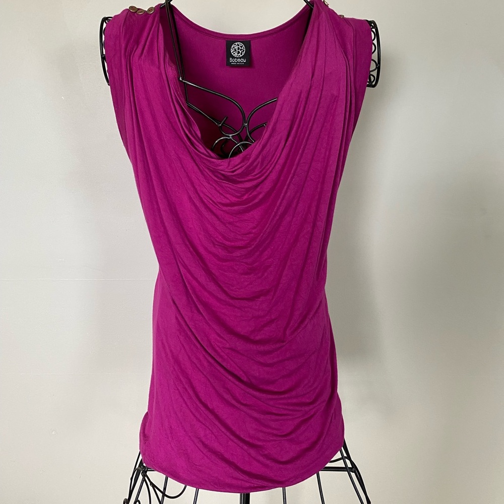 Bobeau Loose Neck Sleeveless Top